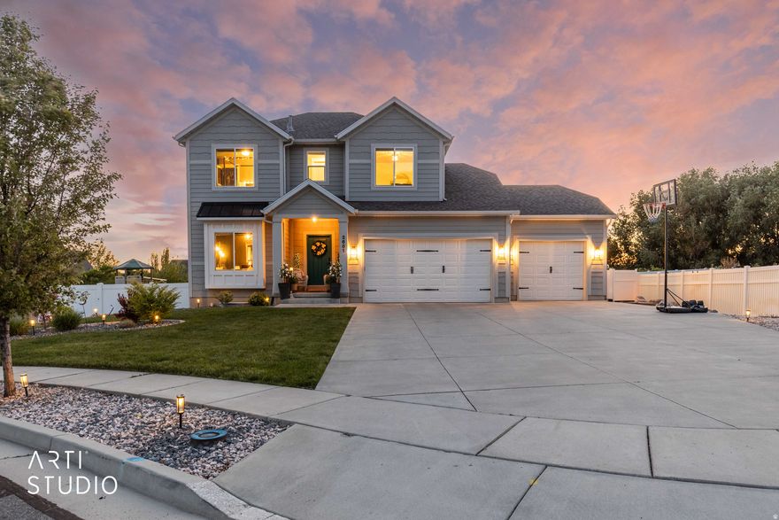 Set in a beautiful North Ogden community, this pristine 2018-built home captures incredible Coldwater Canyon views from the moment you arrive. Inside, you'll find 3 bedrooms, 3 baths, and a beautifully maintained interior enhanced by brand new carpet that was just installed. Please note: photos were taken prior to installation, and the new carpet is slightly darker than shown. The home offers an unfinished basement, providing room to grow or create additional value, along with a generous driveway and a location that balances convenience with scenery. This home delivers a rare blend of comfort, potential, and an unbeatable setting. Square footage figures are provided as a courtesy estimate only and were obtained from county records.  Buyer is advised to obtain an independent measurement.