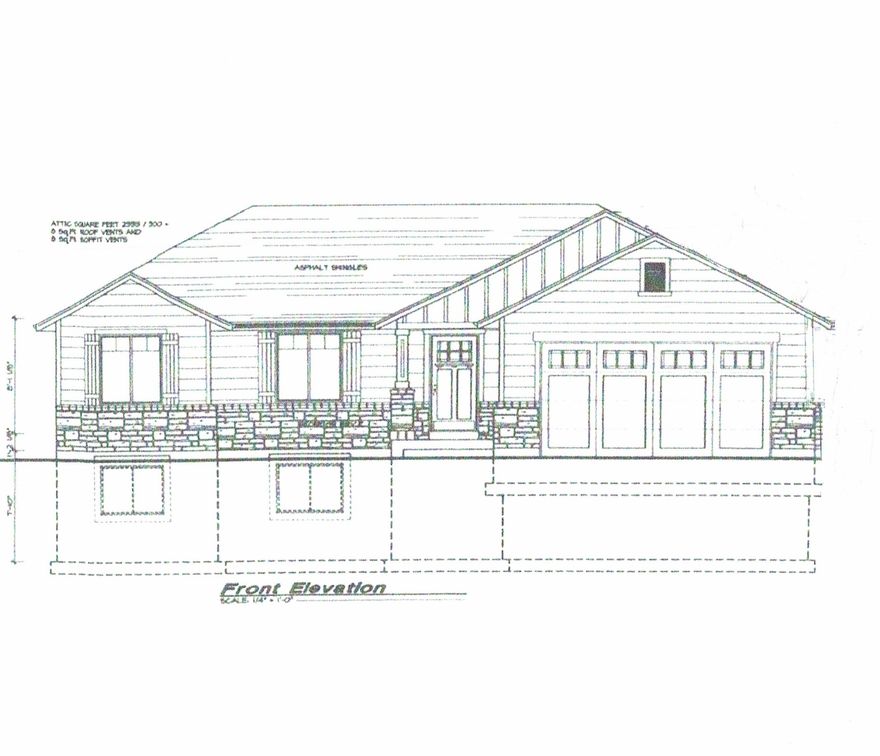 UNDER CONSTRUCTION!!!  Estimated finish date May 31, 2026 Spacious 3 bedroom 2 bath home with unfinished basement, 3 car attached garage, located in a great neighborhood, tons of extras, granite countertops, walk-in closet with separate tub and shower, in primary bedroom, stainless steel appliances, vaulted ceilings, covered patio off dining area.