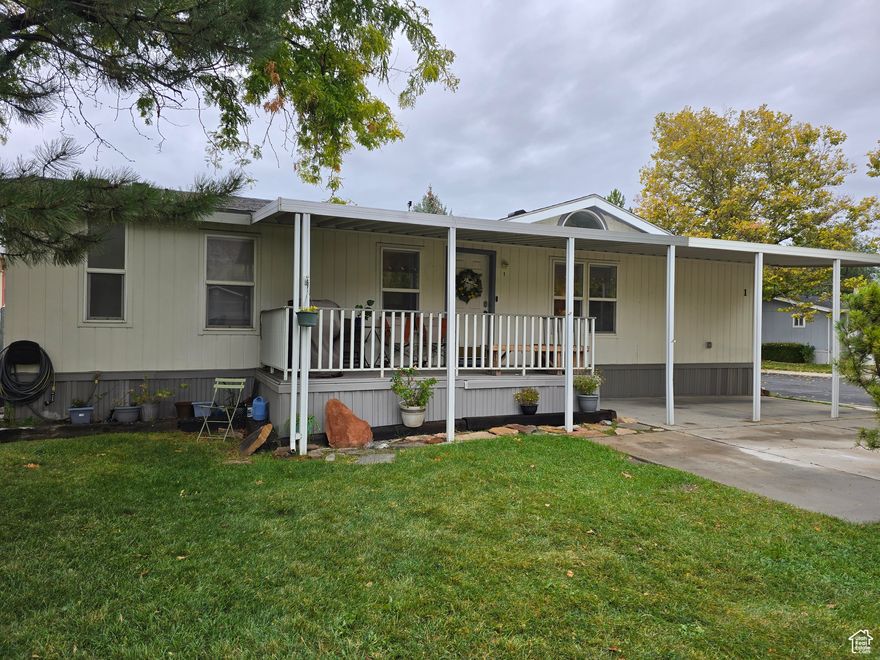This is a great 3 bed 2 bath mobile home in a quiet Springville Community. It is a corner unit, so in addition to the 3 available driveway spots there is plenty street parking for additional vehicles. The lot has mature trees and includes two sheds in the backyard. The roof was replaced last year and the home has been well kept. Square footage figures are provided as a courtesy estimate only. Buyer to verify all information.