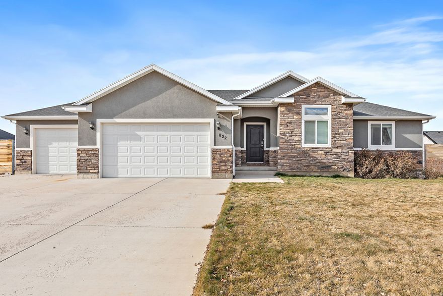Welcome home to this beautifully maintained 3-bedroom, 2-bath rambler in a quiet, desirable Nephi neighborhood. Built in 2017, this east-facing home offers great natural light and lovely views, making mornings especially inviting. With 2,600 square feet of total space, the main level features a spacious, open kitchen ideal for entertaining, comfortable living areas, and a thoughtful floor plan. The unfinished basement provides endless potential to customize and grow-add bedrooms, a family room, or keep it as abundant storage. Enjoy newer construction, a great location, and room to make it your own.
