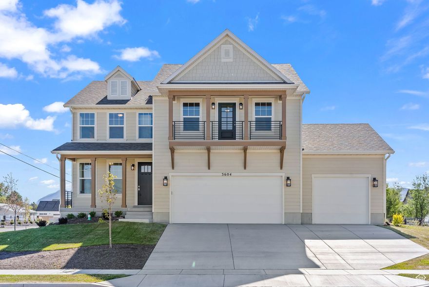 Come live in the beautiful & newly developed Macy Lane in West Haven! Now listing our model home here on lot #1 which has all of the bells and whistled included! This home is newly constructed, never been lived in and has previously been used as the communities model home. As we wrap up our building projects for this lane, we excitedly are ready to sell this gem of a home! With full fencing and a side gate already installed as well as side and front landscaping including an automated sprinkler system already in place, buyers can come in with way less to worry about both financially and project wise. We have taken the bulk of the work out of buying a newly constructed home for you!  The interior of this home was lovingly thought out, as well as the flow and functionality from the moment you walk inside the front door. On the main level you will find a formal front living room, or use it as a den/office space if preferred, then walk down the hallway to an entertainers dream layout. Enjoy the open concept family room that leads into the large open kitchen area, huge kitchen island, side dinning area, and view out the windows to the oversized beautifully built covered back deck! You will also find a HUGE walk-in pantry, full sized guest bath and standing shower on the main level as well as a charming mud room space with a built in bench and hooks that leads out to the large 3-car garage.   As you make your way upstairs you will be greeted with a spacious bonus room that could serve many different uses. The massive primary bedroom and on-suite primary bathroom are located on the upper level. The primary is built as a true homeowners haven with its own private balcony, huge walk in closet, separate shower and tub features, and overall spaciousness to really make it feel like a suite! On the upper level you will find three more bedrooms, another full sized guest bathroom, laundry room and maintenance closet.   The basement is currently unfinished but we are more than happy to finish it off for any home owner desiring that extra square footage and can easily bid a price for finishing. If desired, we can also excavate and add a private exterior basement entrance if needing to make the basement into a rentable ADU.   Come live here and immerse yourself into the peaceful country life West Haven has to offer while enjoying the surrounding fields & incredible mountain views. NO HOA DUES IN THIS DEVELOPMENT  *Seller is currently offering generous buyers incentives to help with the rate buy down when using his preferred lender. Please call agent for details on the offered incentive!