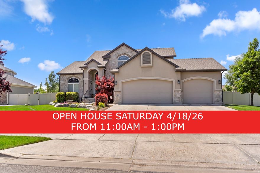 **OPEN HOUSE SATURDAY 4/18/26 from 11:00am-1:00pm** Gorgeous home in a great location! Spacious open great room to entertain in or use the basement family room w/ kitchenette & walkout. Elegant stone fireplace. Large master suite on the main level w/ double sink vanity, walk-in closet & separate tub-shower. Front office that can also be used as another bedroom. Relax in the backyard on the patio around the firepit. Close to enough to shopping & freeway access without the hustle & bustle of being too close. You really don't want to miss this one!