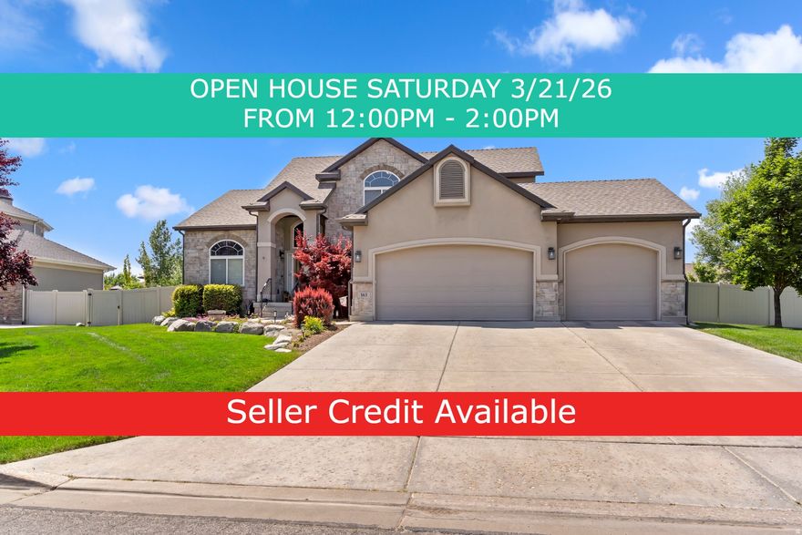 **OPEN HOUSE SATURDAY 3/21/26 FROM 12:00PM-2:00PM** Gorgeous home in a great location! Spacious open great room to entertain in or use the basement family room w/ kitchenette & walkout. Elegant stone fireplace. Large master suite on the main level w/ double sink vanity, walk-in closet & separate tub-shower. Front office that can also be used as another bedroom. Relax in the backyard on the patio around the firepit. Close to enough to shopping & freeway access without the hustle & bustle of being too close. You really don't want to miss this one!