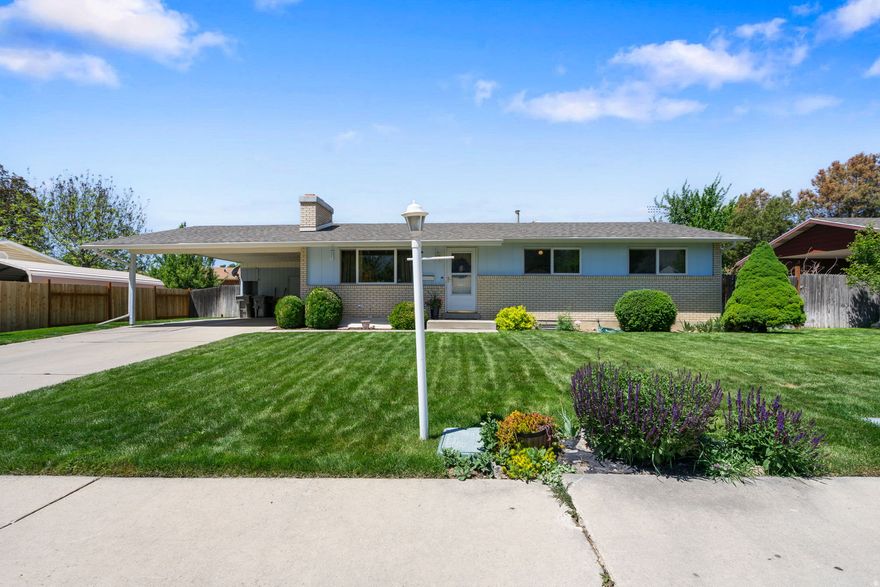 This charming 4-bedroom, 2-bath rambler is the kind of starter home buyers wait for! Recently repainted inside, with the exterior scheduled to be freshly painted before closing, this home has been lovingly maintained and is completely move-in ready. Nestled in a quiet neighborhood with established landscaping, you get that hard-to-find cozy neighborhood feel while still being right in the heart of American Fork. Close to shopping, restaurants, schools, and freeway access.   Square footage figures are provided as a courtesy estimate only and were obtained from county records.  Buyer is advised to obtain an independent measurement.