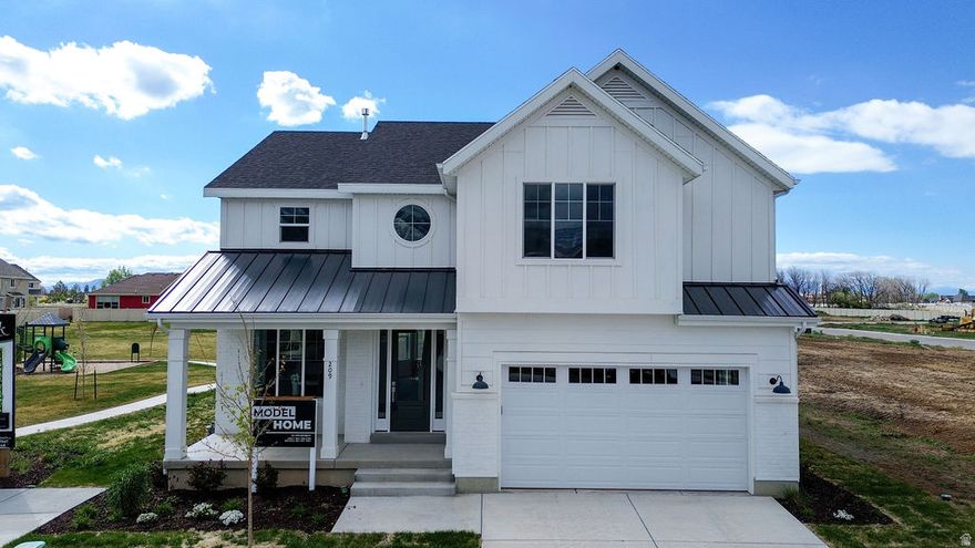 Selling our beautiful Model Home!  Our Trenton floor plan, designed with an open concept to enhance your living experience. Upgrades throughout! Builder Incentive $10k and Preferred Lender $4k. The 9-foot ceilings on the main floor add extra openness to the living area that includes a family room, dining area, and kitchen. The beautiful kitchen includes 42" upper cabinets, quartz countertops and island making the space ideal for family gatherings and entertaining. The upstairs features 4 large bedrooms with walk in closets and 2 bathrooms. The neighborhood has abundant common area, minimizing yard maintenance while keeping a comfortable neighborhood feel. The spacious park design includes pickleball, pavilion, and playground. Home price includes common area landscaping and backyard fence. Preferred Lender incentives. Taxes based on lot value only. Sq. ft. as per builder's plan. Buyer & BB to verify all information.