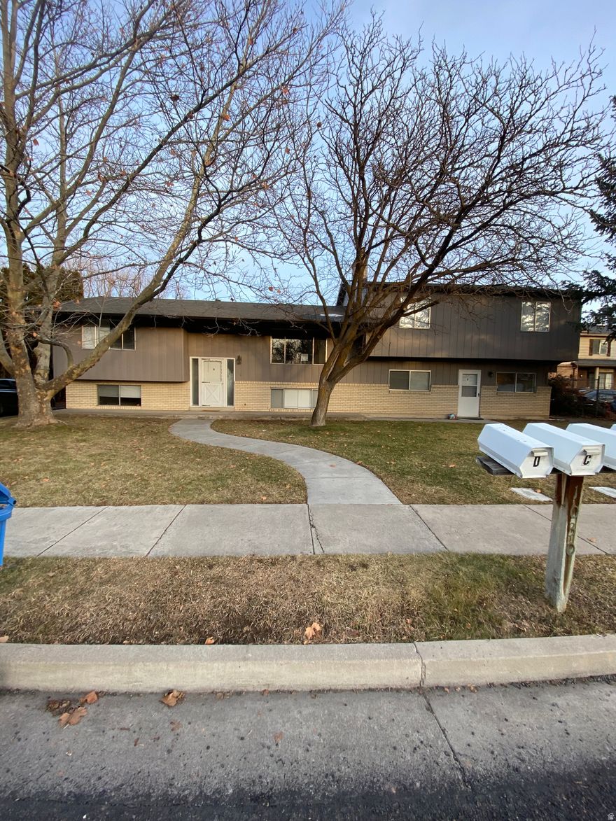 Fantastic opportunity to own your own investment property! This wellmaintained fourplex offers strong rental potential with a newer roof and new siding already in place. Live in one unit and rent out the other three-an ideal setup for both new and seasoned investors.  The property features a spacious 2,000 sq. ft. Unit D, an 800 sq. ft. Unit C, and two additional units at 412 sq. ft. each, providing a great mix of rental options. Tenants appreciate the convenience of an onsite coinoperated laundry room.  This  property has a great rental history with yearly leases in place.  Located close to stores, Utah State University, dining, entertainment, the hospital, and more.  This fourplex sits in a highly  convenient area.  Information deemed reliable but not guaranteed. Buyer to verify all information.