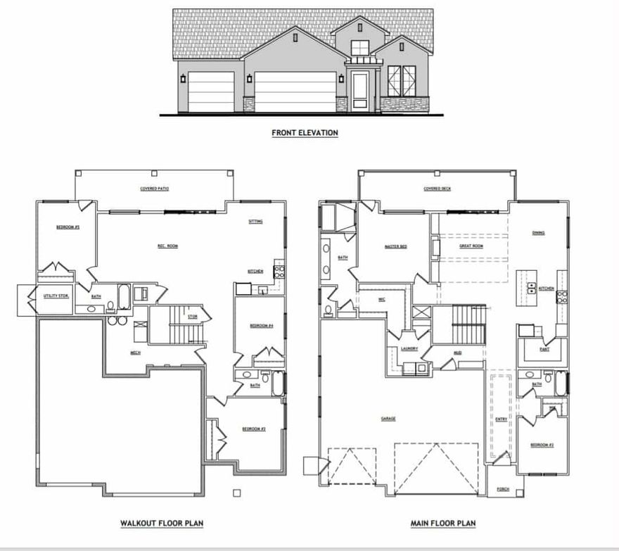 NEW CUSTOM HOME | PRIME CENTRAL LOCATION WITH INCREDIBLE VIEWS Stunning new build by Copper Mountain Construction, located in the desirable Cliffs at Sunrise subdivision of Cedar City. Known for quality craftsmanship and attention to detail, Copper Mountain delivers another beautifully designed home with exceptional finishes and smart functionality. This spacious 5 bedroom, 4 bathroom home features two ensuite bedrooms, two full kitchens, and two laundry rooms, offering the perfect layout for multi-generational living, guests, or a potential rental suite. The walk-out basement with large rec room provides abundant natural light and easy outdoor access, while the open floor plan showcases high-end finishes and modern design throughout. Enjoy breathtaking views, a prime location, and the rare opportunity to select your colors and finishes if you act quickly! Built with the signature quality of Copper Mountain Construction where craftsmanship meets comfort in every detail. Other homes available, call for details.