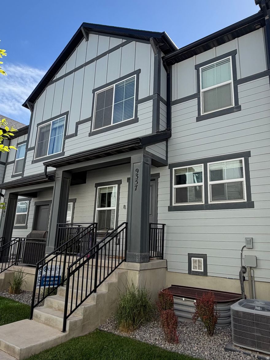 This townhome is located on the boarder of North Saratoga Springs and Eagle Mountain. It is just minutes to shopping, restaurants, all amenities and easy access to the freeway. Zero Downpayment option available. Come see this beautiful, spacious 3 bedroom, 2.5 bathroom townhome. This home features an open great room and kitchen with a large center island, tons of counter space and storage. Upstairs you will find a large primary suite with ensuite, a walk in closet, two additional bedrooms with walk in closets, a full bathroom and laundry room. The finished basement has a large recreation room that is perfect for entertaining or just relaxing. The community has multiple parks/playgrounds, trails, pickleball courts, a pool and clubhouse. For convenience, the home is wired throughout with Ethernet. Great value for a like new home. Schedule a showing today. Buyer and buyer agent to verify all.