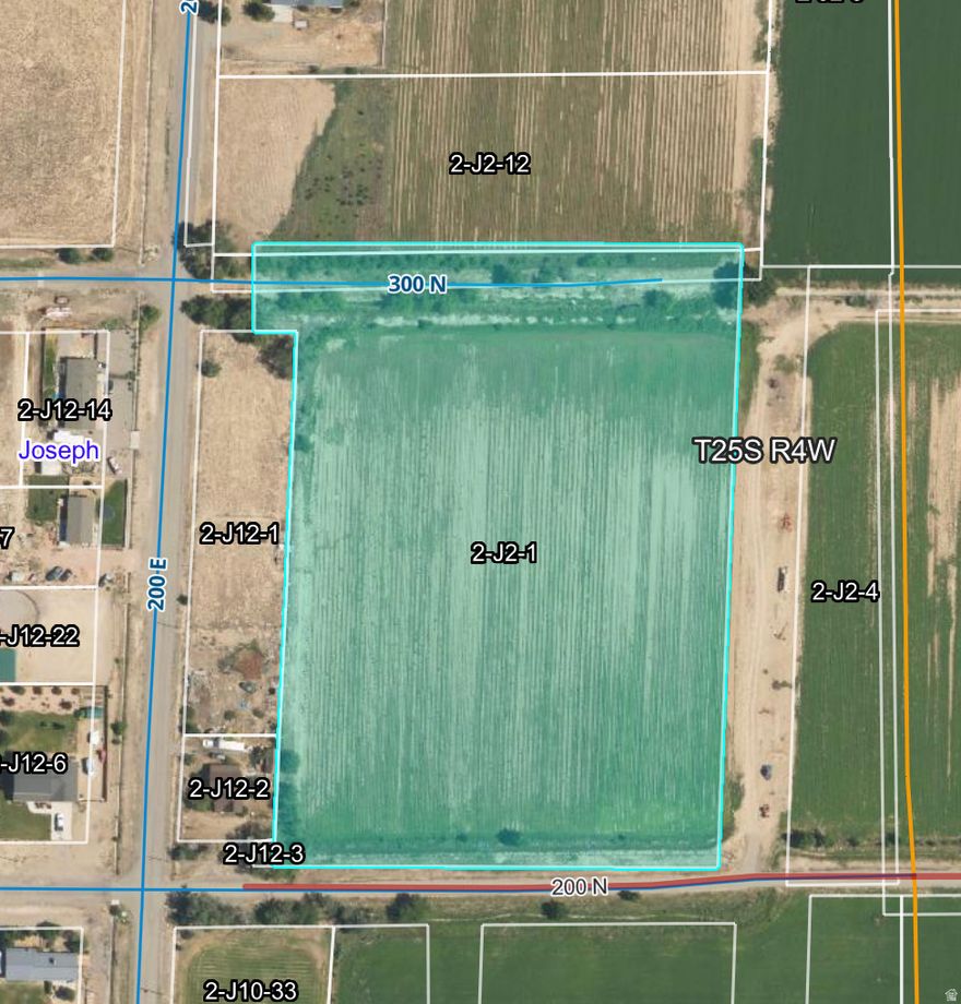6.97 acres of Farm Ground in city limits of Joseph UT. Great piece for farming or future development.