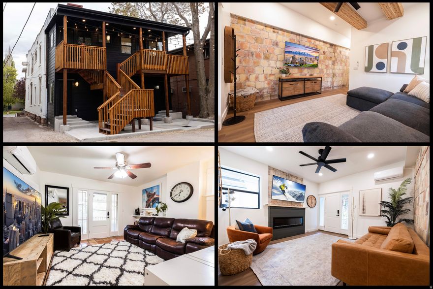 ** OPEN HOUSE FRIDAY 2/28 & SATURDAY 2/29 FROM 11AM-2PM **  Fully occupied 5-plex in a prime Eastside Downtown Salt Lake City location. Just minutes from the University of Utah and nearby bus/TRAX stations, this 5,678-square-foot multifamily property delivers strong, consistent tenant demand in one of the city's most walkable and convenient neighborhoods. The property is fully furnished and turn-key, offering immediate cash flow, with consistent demand via Airbnb, Furnished Finder, and Facebook Marketplace from students, working professionals, and travelers. Each of the five apartments features two bedrooms, one full bathroom, a comfortable living area, and a full kitchen with dining space. All units have been recently painted and upgraded with remote-controlled mini-split heating and cooling, providing individual climate control in each room. Two of the units were newly constructed in 2024. Residents enjoy private front porch/deck spaces, a shared rear patio area, and an on-site laundry room with coin and credit card-operated machines. The property includes five designated outdoor parking spaces, with additional free street parking available. This charming multifamily asset blends historic character with modern updates, making it a compelling opportunity for investors seeking long-term stability in a highly desirable Salt Lake City location. The listing agent is related to the Seller.