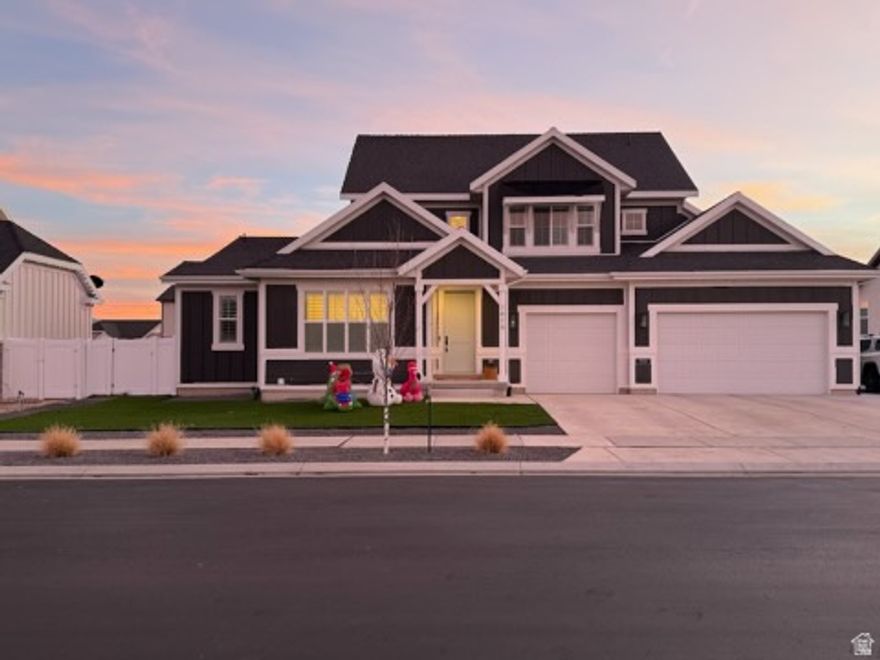 Your Multi-Generational Dream Home or Premium Rental Investment in Eagle Mountain! Welcome to a rare opportunity in beautiful Eagle Mountain - a modern, 3-year-new, fully permitted multi-generational home with a legal ADU (Accessory Dwelling Unit) complete with its own address, private entrance, and full structural/permitting documentation. Whether you're seeking extended-family living, rental income, or a combination of both, this home checks every box. Featuring 7 bedrooms, 4 bathrooms, 2 full kitchens, 2 laundry rooms, 2 family rooms, and a private enclosed office, this spacious property offers exceptional flexibility and privacy for everyone. Step inside and you'll immediately notice the upgrades throughout: Gourmet kitchen with gas range, oversized island, and large walk-in pantry Custom plantation shutters on every window Vaulted ceilings, 10' ceilings on the main level, and 9' ceilings in the apartment Tankless water heater for endless hot water EV charging station and dedicated tenant/guest side parking Synthetic front lawn for low-maintenance, year-round curb appeal Backyard pre-plumbed for a fire pit, ready for your outdoor entertainment vision The basement apartment was built with full permits and engineering calculations in place, making it a completely legal ADU-perfect for rental income or multi-family living. The spacious lower-level kitchen and living room mirror the comfort of the main home. Additional perks include a NordicTrack treadmill included with the sale and access to premium HOA amenities: a swimming pool, playgrounds, picnic areas, and a beautiful clubhouse. Homes like this are rare and move fast. Schedule your showing today and experience everything this exceptional property has to offer!