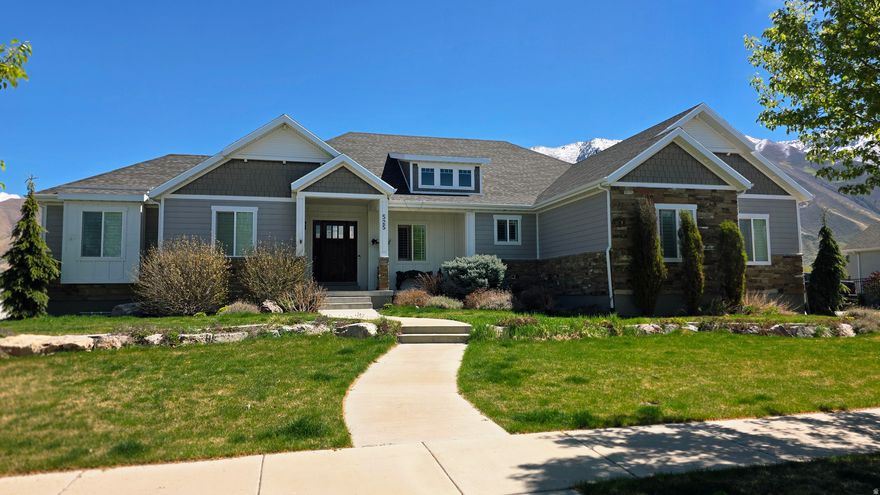 * No Showings until Open House, Saturday April 11th from 11a-2p* Welcome to your slice of paradise in beautiful Mapleton, Utah! This custom-built home offers unbeatable mountain views you can enjoy every single day right from your own backyard. Situated in a highly sought-after neighborhood, this property combines peaceful, small-town living with everyday convenience, including being within walking distance to the local middle school, making it an ideal setting for families. Set on just over an acre, you'll find plenty of space for outdoor living, entertaining, gardening, or even adding a shop, pool, or additional amenities. Opportunities like this where space, views, and location come together are truly rare! Inside, the home offers generous living spaces along with tons of storage throughout. The large 3-car garage includes additional built-in storage, providing both functionality and convenience. The basement expands your living options with a spacious family room and game room, perfect for gatherings or relaxation. With walk-out access directly into the garage, the layout creates an excellent opportunity for a future mother-in-law apartment or multi-generational living setup. The basement is also ready for your personal touch, with much of the flooring already removed and a seller-provided flooring credit, giving you the freedom to choose finishes that match your style. Whether you're soaking in the views, enjoying the space, or planning future possibilities, this property truly has it all. Don't miss your chance to own a home with views, space, and a location that's hard to beat!   Square footage figures are provided as a courtesy estimate only and were obtained from county records .  Buyer is advised to obtain an independent measurement.