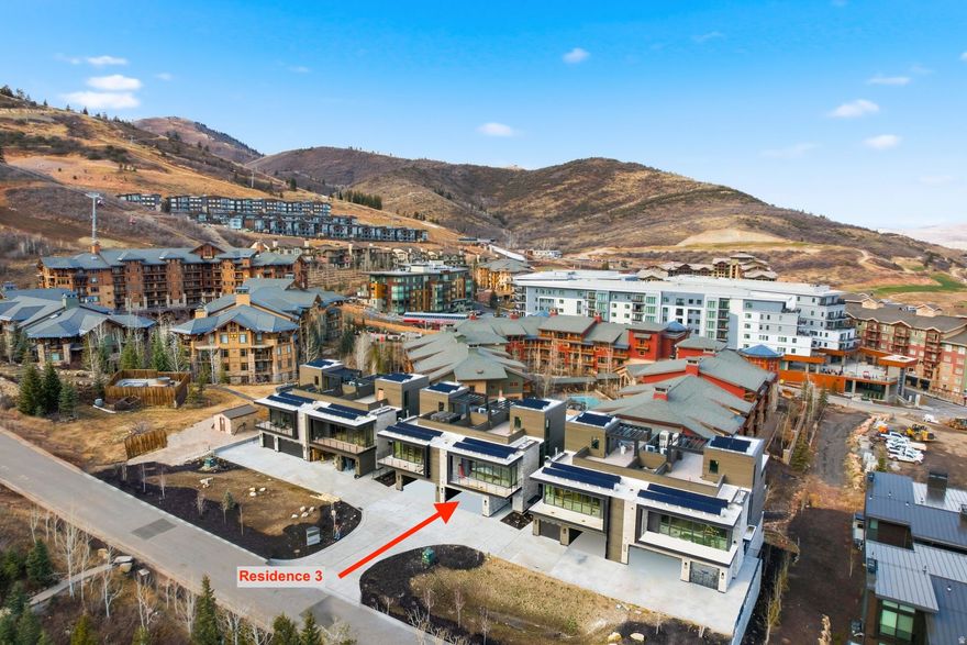 A new private residential enclave in Canyons Village at Park City Mountain Resort. A collection of only six townhomes featuring five bedrooms. Ski-in/ski-out access from Sunrise gondola and the Retreat ski run. Elevation at Canyons Village offers contemporary design with south-facing panoramic views of Iron Mountain, Dream Catcher Peak, and Park City Mountain Resort.Offered fully furnished and turn-key. Each townhome offers a rooftop patio with fire pit and dining area, as well as an internal private elevator, a fully amenitized ski room. Elevation was designed to exceed LEED Gold standards and incorporate key characteristics of Passive Building Principles, National Green Building Standards and Department of Energy Zero Energy Ready Home certification. The end result is a more sustainable, higher quality building with lower than typical energy costs for a longer-term benefit to the homeowners. Owners at Elevation will enjoy access to all of the amenities of Hyatt Centric Park City, including a ski-valet, restaurant, lounge, spa, pool, fitness center, outdoor decks and terraces. Owners also have the ability to embark on excursion after excursion through Wasatch Adventure Guides, Hyatt Centric Park City's in-house activities company.