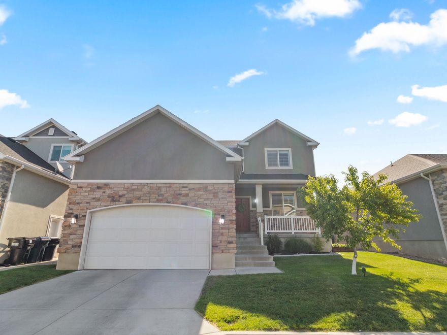 Brand new to the market in Valentine Estates, this home has been beautifully updated and genuinely well cared for inside and out. Fresh paint, plantation shutters, and a custom fireplace create a warm, inviting main living space, while the kitchen features a large farmhouse sink with motion-sensor faucet, a recently updated dishwasher, and a custom walk-through mudroom built for everyday life.  The home includes several notable upgrades worth calling out: an upgraded electrical panel, brand-new weather stripping on all doors professionally air-tested for efficiency, and recently added spray-foam insulation in the basement eaves. The basement is already set up for future expansion, with plumbing stubbed and electrical run, two large storage rooms including cold storage, and room for two additional bedrooms, a full bathroom, and a large rec or media room.  Outside, enjoy a fully fenced backyard with a gate, large garden boxes with drip irrigation, and a fully automatic sprinkler system front and back. Valentine Estates offers great community amenities-a pool, multiple parks, a splash pad, and a paved walking, running, and biking trail all nearby.