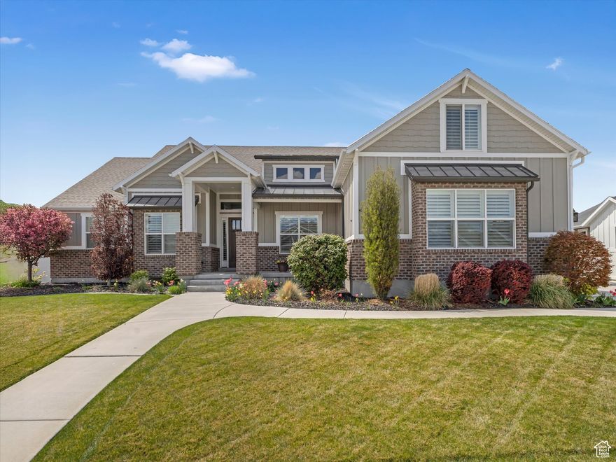 Stunning J-Craft Model Home in Prime Riverton Location  Don't miss this incredible deal on a beautifully upgraded model home in one of Riverton's most desirable neighborhoods! Perfectly situated on a spacious 0.32-acre lot, this fully finished home offers nearly 5,800 sq ft of thoughtfully designed living space-plenty of room for everyone and everything. Inside, you'll find high-end finishes throughout, including vaulted ceilings, hardwood floors, custom built-ins, and a cozy gas fireplace. The chef's kitchen is a true showstopper with an oversized island, double ovens, and full-size separate fridge and freezer-perfect for entertaining. The main-floor primary suite is your private retreat with custom details and a spa-like ensuite bath. Upstairs, enjoy two oversized bedrooms, a full bath, and a large bonus room ideal for a game room, media space, or home office. The fully finished basement offers even more flexibility with a complete apartment featuring its own kitchen, living area, perfect for multigenerational living, a MIL suite, or rental potential. Step outside to a covered patio, RV parking, and an extra-deep 4-car garage with epoxy floors and EV-ready outlets. Smart upgrades like plantation shutters, dual HVAC systems, and a water softener make this home move-in ready and built for modern living. All of this in a prime Riverton location-close to everything you need but without being too far west. With this new price, this is an unbeatable opportunity to own a stunning, spacious home in a fantastic neighborhood.