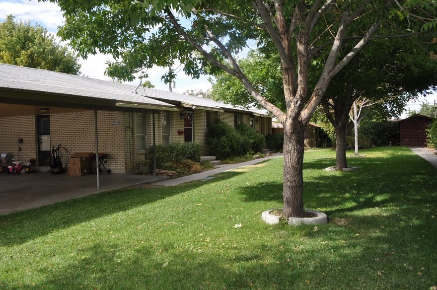 Midvale full brick duplex in single family residential neighborhood. Newer roof, central air, vinyl double pane windows. Tons of upgrades in units. Long term tenants. Large units. Each unit has space for at least 2 cars under carport. Fenced back yards. No showings without an accepted offer. Do not bother tenants or walk around . Leasing info in agent remarks. No seller financing. Owner /Broker