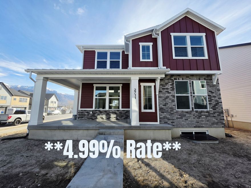 Don't miss the last Basin layout in the community!! Come see why these sell so fast, the layout is very open and inviting. This home is located steps away from 1 of 3 community park and comes with landscaping and fencing. With the finished basement there is a total of 5 bedrooms and 2.5 baths not to mention a 2nd set of W/D hookups in the basement and a rough in for a future kitchenette or wet bar. **Limited-time rate promotion available on select homes. 4.99% on 30-yr fixed FHA/VA or 7/1 ARM with preferred lender. Conditions and terms apply. Offer expires 3/31/2026. See agent for details.**