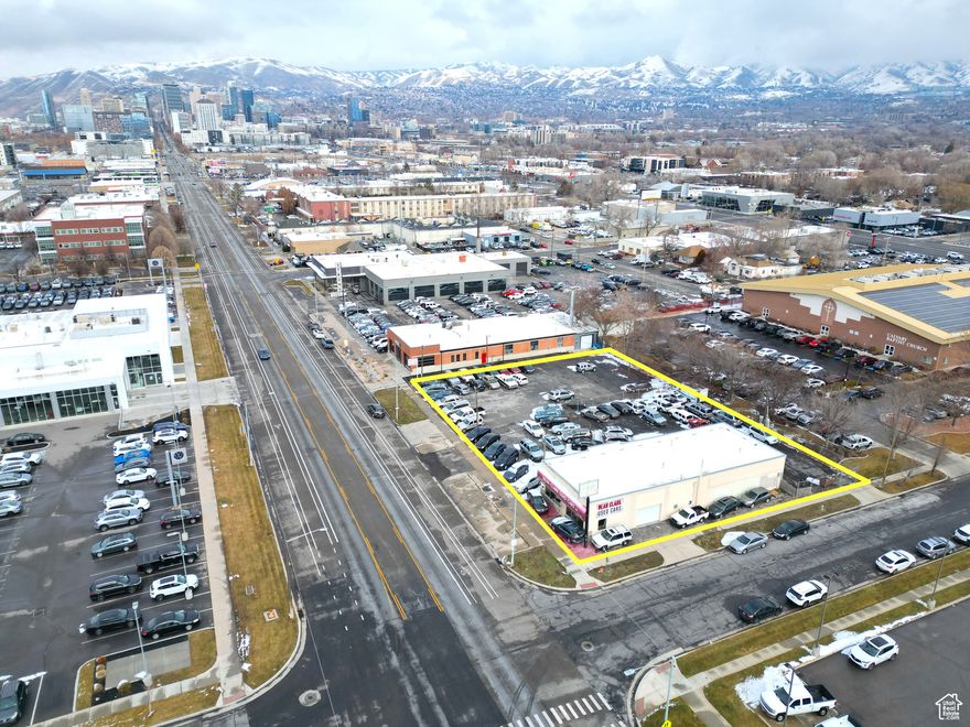 Expansive 3,492 SF showroom paired with functional service facility in one of SLC's fastest growing commercial districts. (3) oversized OH doors. Ideal for owner-users or investors seeking to redevelop. Flexible CC zoning supports a wide range of uses: multi-fam, office, retail or commercial development. Surrounded by elite automotive dealerships. Survey & environmental reports available. (3) parcels totaling 0.63 acres.