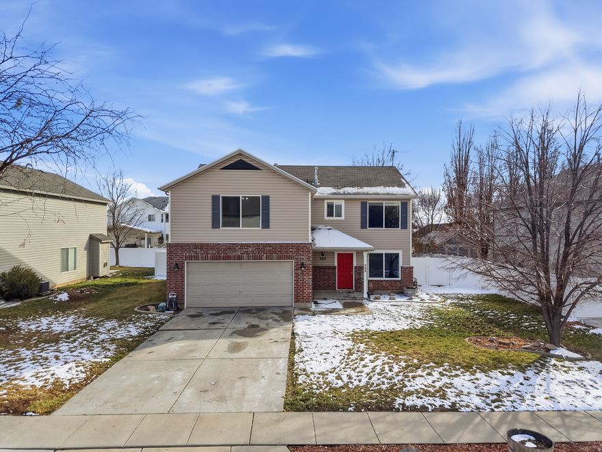 A SPACIOUS gem nestled in one of Clearfield's most desirable neighborhoods-just minutes from Hill Air Force Base with easy freeway access! The inviting floor plan features generous living spaces, abundant natural light, and room to both relax and entertain. The kitchen offers ample cabinetry and counter space, seamlessly connecting to the dining and main living areas-ideal for gatherings.  Enjoy the convenient location, mature landscaping, and a neighborhood known for its quiet streets and welcoming feel. Located close to shopping, dining, and everyday amenities, plus nearby parks and walking trails, this home offers both accessibility and outdoor enjoyment. Schedule your private showing today! Square footage figures are provided as a courtesy estimate only and were obtained from Public Records.  Buyer is advised to obtain an independent measurement.