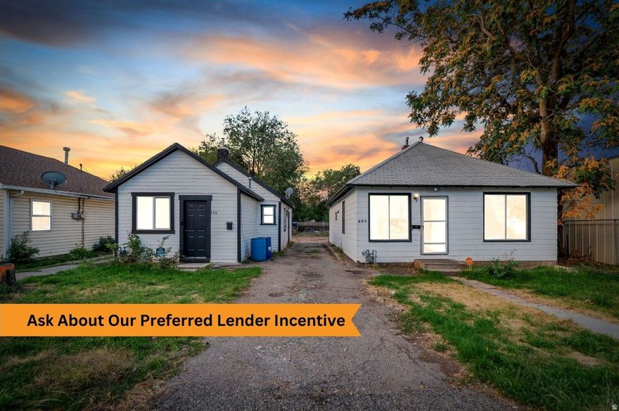 Get $1500 in closing costs covered by using our preferred lender!   With the non-conforming use certificate recently acquired. This property can be used as either a residential rental or a commercial property! Freshly remodeled bungalow/duplex sold together! Great location, only minutes from the freeway and within ten minutes of multiple stores, restaurants, and supermarkets. The smaller unit can fetch rents as high as $1,300, with the larger unit up to $1,600. Perfect property for a house hack or an income property. Square footage figures are provided as a courtesy estimate only and were obtained from county records. Buyer is advised to obtain an independent measurement.  Square footage figures are provided as a courtesy estimate only and were obtained from the Previous listing.  Buyer is advised to obtain an independent measurement.