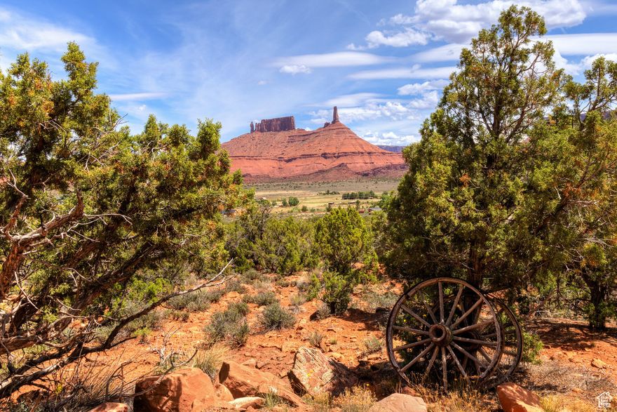 Utilities and driveway to a level building site are completed! This beautiful 4.62-acre parcel in Castle Valley is truly ready for your vision. Three 200-amp electrical panels are spaced along the driveway. A working well with a 1,700-gallon underground cistern distributes water to three frost-free hydrants. All of this, plus the septic system at the building site, makes this property build-ready. Additionally, there are surveyed and engineered architectural plans created by a local architect in Moab that can be made available to buyers to adjust to their liking. Enjoy both privacy and breathtaking views from one of Castle Valley's premier parcels.