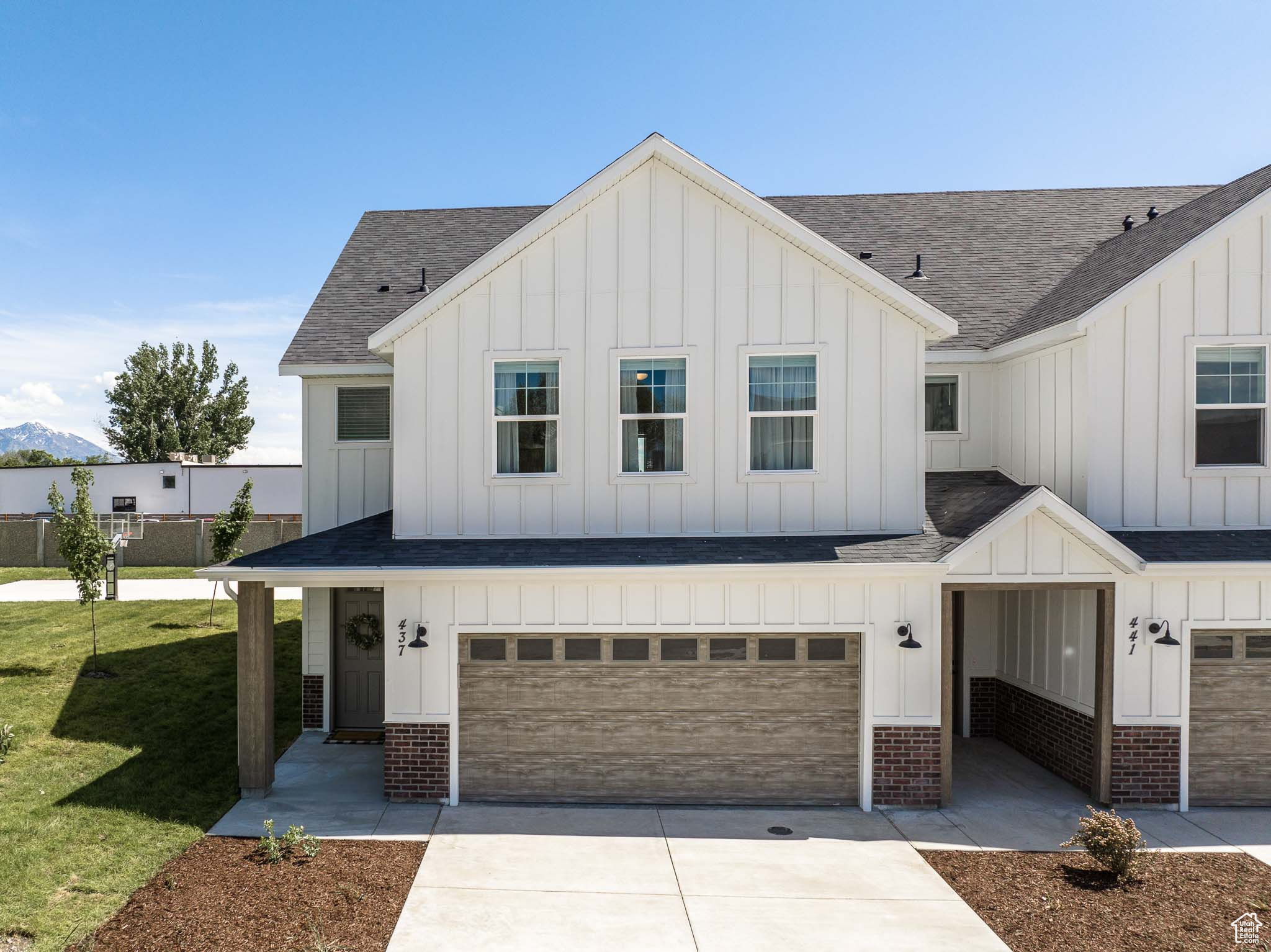 Phase 2 of homes! Move in ready by May 2025! 2-story end lot w/ 2-car garage (ask about our extra large 1-car garage floor plan!) and 6' fully fenced yard. 1 GB fiber internet included in HOA. Home already has many upgrades: walk-in pantry, farm sink, quartz counters, LVP, upgraded carpet. Plan has spacious loft, full size laundry, double primary walk-in closets, 9' ceilings, & tons of storage. More than ample parking for the community. Small neighborhood feel.