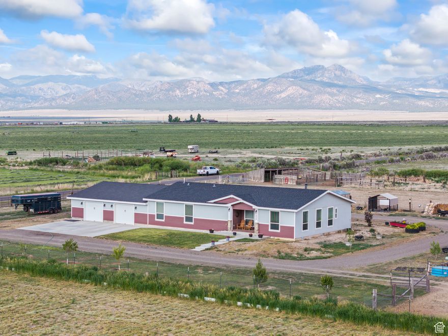 Bring your horses and other livestock, ride off the property directly to the Dutton Mountain range and surrounding trails. Over 17 Acres of Opportunity. This offering includes two parcels totaling 17+ acres: a 12.79-acre greenbelt hayfield (Parcel #14-0664-0180) with a pipe irrigation system, leveled terrain, gated access, and 45 reliable Long Canal water shares-perfect for hay production, livestock, hobby farming, or income potential. Plus, enjoy the serenity, privacy, and endless possibilities on this significant acreage. Charming Home nestled on an additional 4.66 acres, beautifully maintained 3-bed, 3-bath features an attached retreat off the primary suite. Open-concept layout shines with stainless steel appliances, upgraded cabinetry, a built-in double oven, and premium flooring. Floor-to-ceiling windows offer sweeping 360 views that invite the landscape indoors and a 30x16 deck off the back of the home. Nuvo water softener and water filtration system. Home is wired for a generator. Fully fenced and gated for security and privacy, with horse corrals and large dog kennels. Attached insulated and drywalled 40x40 (1600SF) garage, wired with 220.  Fruit trees, three shipping containers, and space for all your animals or projects. Room to add outbuildings, gardens, or recreational space. Prime Location for Outdoor Lifestyle. Minutes from Bryce Canyon and Red Canyon, ideal for hiking, mountain biking, and horseback riding. Close to Panguitch Lake and endless SxS/off-road trails. Rural peace combined with easy access to local conveniences. Your Lifestyle, Your Legacy-This property offers more than just a home; it's an investment in lifestyle, space, and future opportunity. With a total of 17+ acres, secure water rights, and an impeccably maintained home and grounds, you can build the life you've dreamed of. Don't miss this rare offering. Schedule your private tour today and explore the limitless potential! Information deemed reliable; however, buyer to verify all information, including utilities, rental restrictions, and HOA information if applicable