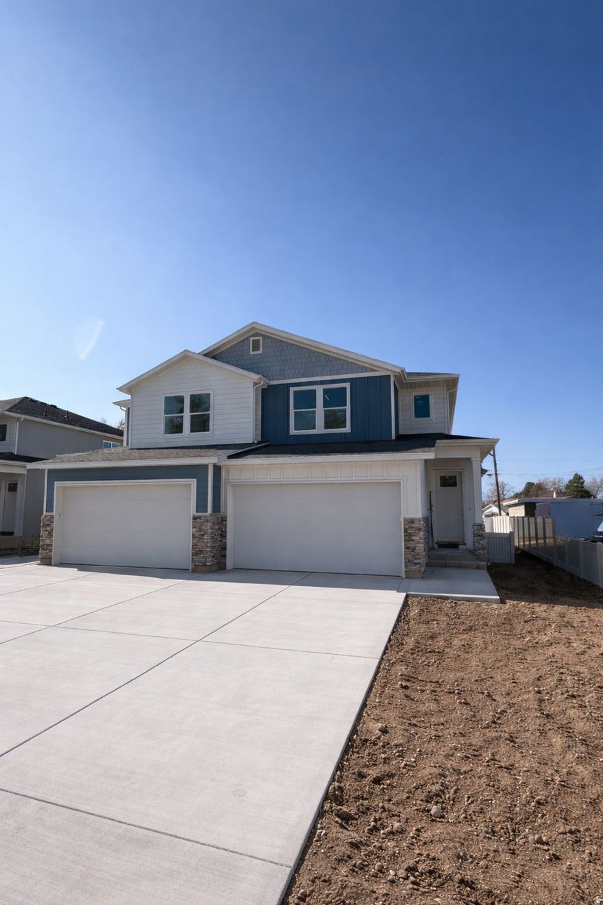 **Ask about our preferred lender incentive**. Beautiful brand-new twin home in Millcreek, Utah with NO HOA! Featuring over 2,600 sq ft, 5 bedrooms, and 3.5 bathrooms, this home offers a spacious open-concept main level ideal for entertaining and everyday living. The large primary suite includes a private balcony, walk-in closet, and en-suite bathroom with walk-in shower and separate soaking tub. Enjoy outdoor living with a covered patio and private backyard. Thoughtful layout, great natural light, and modern finishes throughout. A rare opportunity for new construction in a prime location-there are only 4 units available so schedule your showing today! Full landscaping to be completed. Estimated completion in January 2026. Can walk through units with agent present.