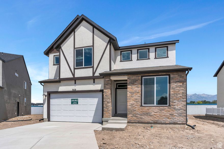 Welcome to your brand-new home at Storrs Ct! This move-in ready Ashwood A plan by Alpine Homes features 4 bedrooms, 2.5 bathrooms, and a large finished basement living room-with space to add two additional bedrooms and a bathroom. The open-concept main level offers a bright, spacious kitchen and a luxurious primary suite with en-suite bath and walk-in closet. Built with quality materials and energy-efficient features to help reduce utility costs, the home also includes a 2-car garage and unfinished basement space for future expansion. Enjoy a $15,000 builder incentive toward financing costs when using the preferred lender. Storrs Ct is a desirable new community located off 400 S between 179 W and Harbor Rd, close to parks, top-rated schools, shopping, and dining. Schedule your private tour today! Buyer to verify all information.