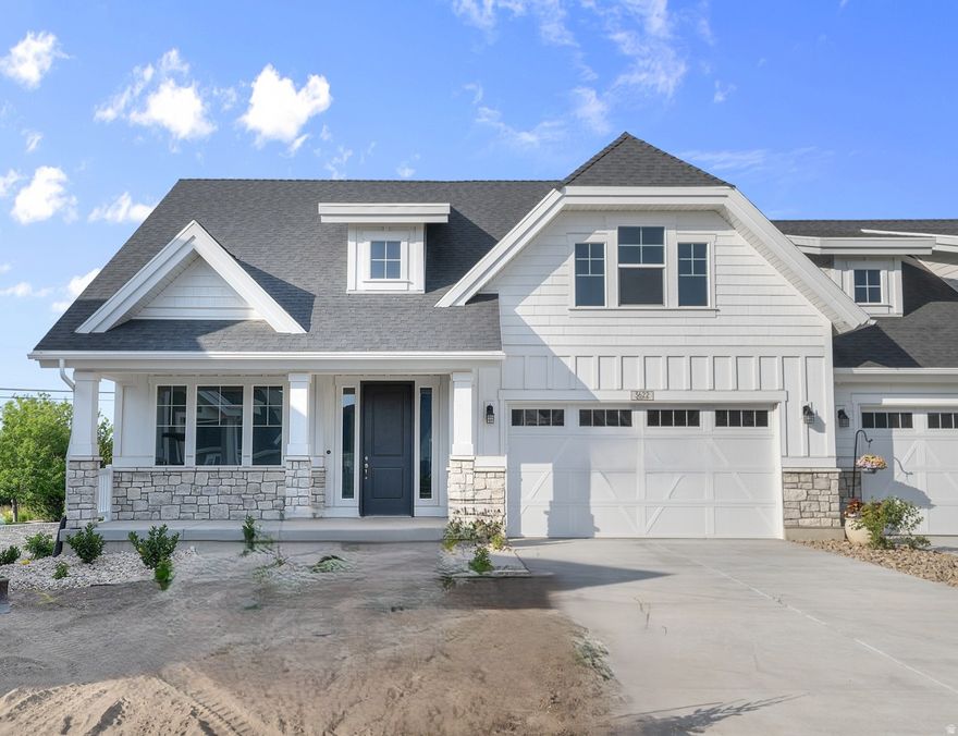 Brand new Willlowcreek Villa home in a great community! Includes full yard landscaping and maintenance with the HOA fee for hassle free living! Amenities include a huge upstairs loft for entertaining & lounging. Features a stunning kitchen with quartz counters, maple cabinets, tile backsplash and platinum gas appliances. Also included you will find 2 tone paint, an owner's bathroom with cultured marble shower surrounds, brushed nickel hardware and energy efficient options. Exterior features include an expanded deck and walk out stairs for the basement. Don't miss out on this gorgeous home!