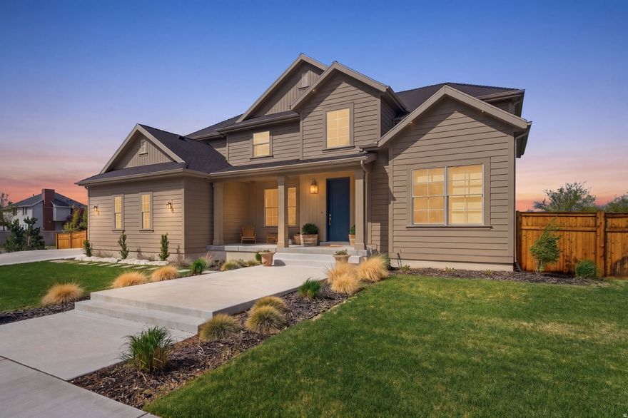 This beautifully constructed home features over 5,200 sq ft of luxurious living space, designed for both functionality and comfort. The inviting open floor plan showcases stunning hardwood floors, Pella windows, and a grand staircase that creates a striking first impression. The large open living area, complete with a gas fireplace and ample room for an eat-in table, is perfect for gatherings. The remarkable kitchen features custom cabinetry, Dekton countertops, and a spacious walk-in pantry, blending traditional charm with modern convenience. On the main floor, you'll find an east-facing office with mountain views and French doors for privacy, along with a flex room that can serve as a formal dining area or another office space. There is also a main floor bedroom with a full bath and a generous walk-in closet, plus a convenient mudroom and a half bath that connects to the oversized three-car garage. On the second floor, the gracious primary suite includes a large bedroom, an oversized walk-in closet, and a luxurious bath with a separate shower and tub. Three additional bedrooms, each with walk-in closets, share a  bath, and the laundry room is conveniently located on this level. All spaces feature large windows that bring in beautiful views, complemented by custom blinds for privacy. The lower level has over 2,000 sq ft of unfinished space, plumbed for a bathroom, offering the opportunity to finish it to your specifications. The fully landscaped yard is flat and features a complete drip/sprinkler system for easy maintenance. Drought-friendly trees and perennials enhance the landscape, providing beauty while conserving water. The cedar-fenced backyard includes a covered deck perfect for entertaining, an in-ground trampoline, and plenty of room for outdoor activities like soccer or croquet. Situated on a quiet cul-de-sac, this home is just steps away from Bell Canyon Park, which offers playgrounds, tennis courts, and picnic areas for outdoor entertainment. The location also provides excellent freeway access and is conveniently near ski resorts, downtown Salt Lake City, the University of Utah, Salt Lake International Airport, and Silicon Slopes. Square footage figures are provided as a courtesy estimate only. Buyer is advised to obtain an independent measurement