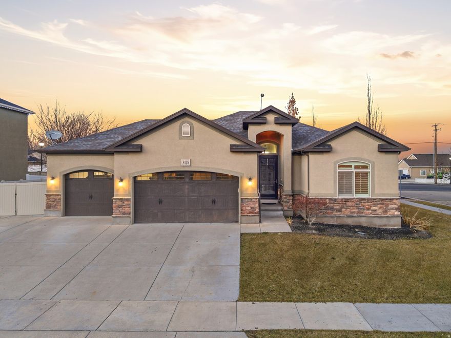 OPEN HOUSE JANUARY 15TH 10-12! Welcome home to this beautifully maintained, one-owner rambler in the heart of Riverton. Offering 2,762 sq ft, 5 bedrooms, and 3 bathrooms, this home delivers the space, layout, and location today's buyers are searching for.  The main level features an open-concept great room, filled with natural light and accented by warm hardwood floors. The kitchen is the heart of the home with granite countertops, rich wood cabinetry, stainless steel appliances, a large island, walk-in pantry, and plenty of storage-perfect for both everyday living and entertaining. Just off the kitchen, enjoy seamless access to the backyard for summer BBQs and gatherings.  The primary suite offers a comfortable retreat with an en-suite bathroom and generous closet space, while additional bedrooms provide flexibility for family, guests, or a home office. The fully finished basement expands your living options with a large family room, additional bedrooms, bathroom, and plenty of room to spread out.  This home has been exceptionally well cared for, featuring a newer water heater, clean finishes throughout, and pride of ownership at every turn. The 3-car garage adds ample space for vehicles, storage, or hobbies.  Located in a quiet, welcoming neighborhood with a low HOA of just $23/month, residents enjoy access to a clubhouse and pool, enhancing both lifestyle and community feel. Close to shopping, schools, parks, and major roadways, this home offers the perfect balance of convenience and comfort.  A rare opportunity to own a move-in-ready home in one of Riverton's most desirable areas-don't miss it.