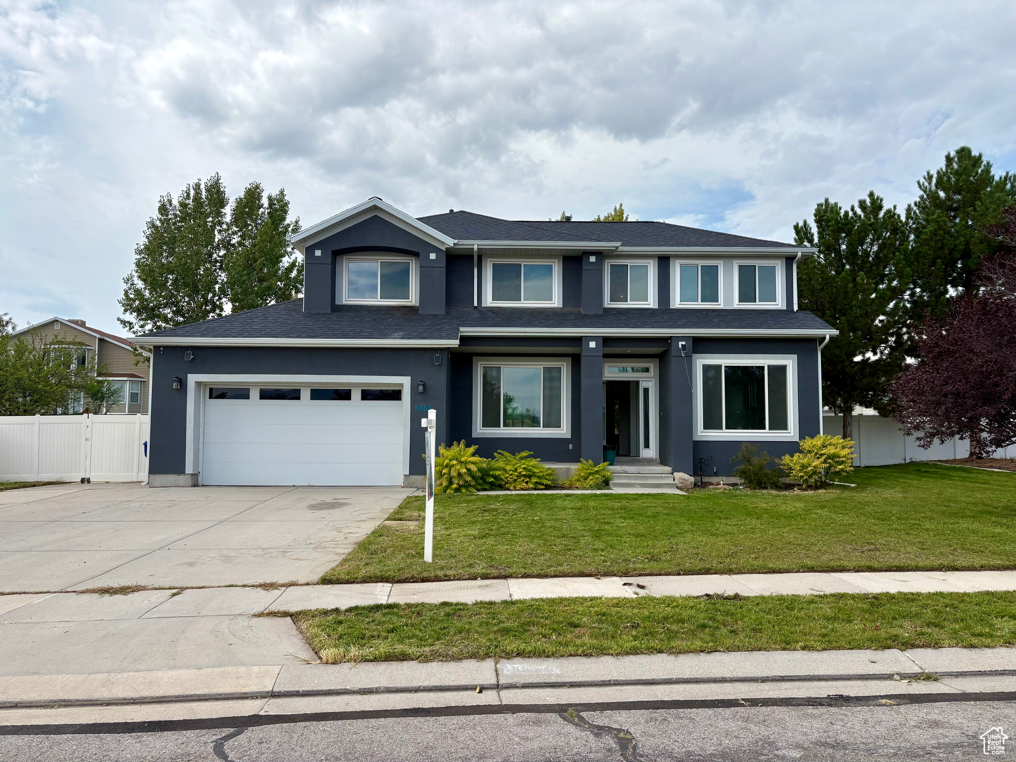 Fall in love with this stunning 2-story in Mountain Vista! Spanning over 3400 SqFt with a 3-car garage, this home boasts soaring vaulted ceilings, fresh paint throughout, and new carpet. The updated kitchen dazzles with quartz countertops and new cabinets, flowing into a cozy great room with a gas fireplace. The expansive primary suite features a walk-in closet and spa-like en suite with dual sinks, tub, and shower. Enjoy a huge downstairs family room and a covered patio with RV parking. This vibrant, move-in-ready home blends luxury and warmth in a prime location-your dream home awaits! PLUS- the seller is offering $5000 credit for all new kitchen appliances- choose your own fridge, range, dishwasher and microwave.