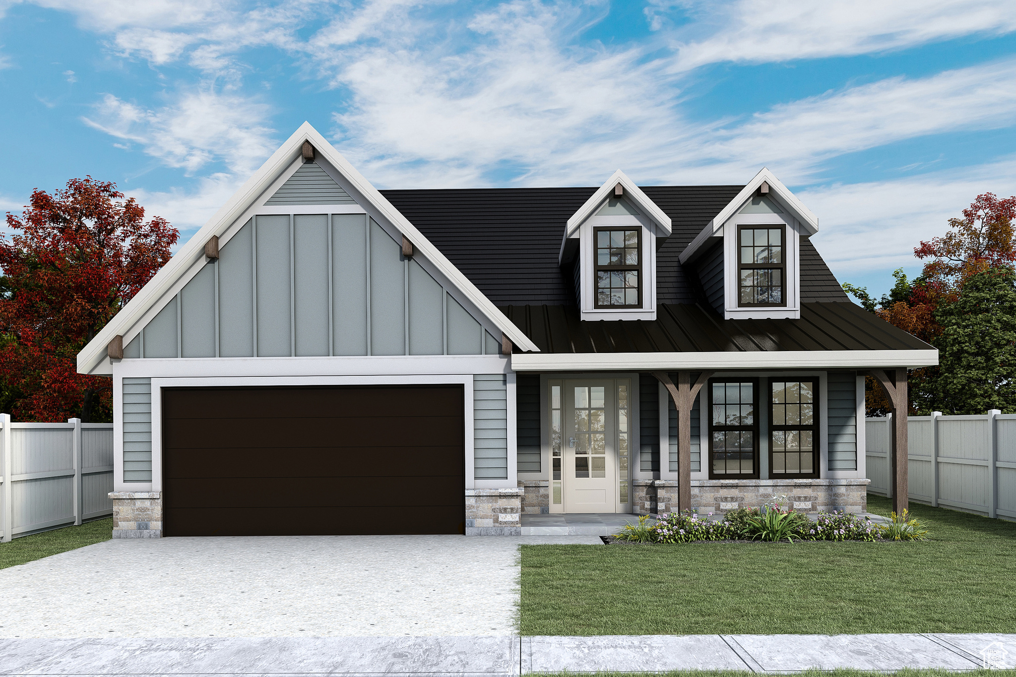 Welcome to our newest phase at Craythorn Homestead with the new our Builder Incentive: **Up to $15,000 in Preferred Lender Credit toward closing costs or a rate buy down.**Discover the Frederick Plan at Craythorn Homestead, where farmhouse meets modern design. The Frederick is a stunning Rambler with bonus rooms upstairs, slab-on-grade home that blends style and functionality. Upstairs, you'll find two spacious bedrooms, one full bathroom, and a versatile loft-perfect for a play area, study space, or second living room. On the main floor, enjoy the master on the main level, the laundry room, an expansive great room with a fireplace, flowing seamlessly into a chef-inspired kitchen with a large island, dining nook, and pantry. Additional features include a private office, a welcoming mudroom, and a thoughtfully placed half bath for guests. You'll enjoy many premium features already included that other builders often consider upgrades. Schedule a visit today to review pricing, available floor plans, and all that this vibrant community has to offer.