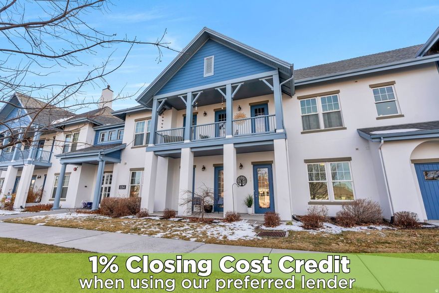 Charming 2-bedroom home offers single-level living in the desirable 55+ Garden Park community of Daybreak! This ground-level unit is thoughtfully designed for comfort and flexibility, all rooms are on the main level with no stairs and easy access via the secure lobby or exterior door. The kitchen is warm and inviting, featuring a convenient breakfast bar that opens to the living space-ideal for casual dining or morning coffee. The adjacent dining area and family room include abundant natural light and offer seamless dining and entertainment opportunities. The primary suite is a relaxing retreat, complete with an ensuite bath featuring a walk-in shower and a spacious walk-in closet with ample storage. The home has also been thoughtfully updated with new paint! Garden Park residents enjoy exceptional amenities, including a private pool, pickleball courts, fitness room, and a chef's kitchen available for gatherings and events. This low-maintenance home combines comfort, community, and an active lifestyle in one of Daybreak's most sought-after 55+ neighborhoods, schedule a showing today!