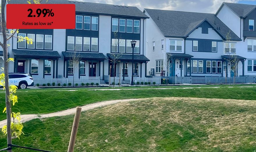 BLINDS AND FRIDGE INCLUDED ON THIS HOME!!!  Qualifies for Utah Grant -- $$20,000 to buy down interest rates, apply funds towards a down payment or pay closing costs. Plus Preferred Lender $12,500 towards closing costs* OR Get a 3.5% Interest rate with Preferred Lender! Must See Townhouse! Open great room is perfect for Entertaining or Daily Living. Secluded Primary Suite is separated from the additional guest bedrooms. 2 Laundry Hookups. UPGRADES Included in pricing! Come take a look today! Move in Now! Photos of a similar unit. Daybreak amenities include, Pools, Gym, Parks, Downtown Daybreak, Bees Stadium, Trax, Restaurants & More! Buyer and buyers agent to verify all information. RE taxes not yet assessed.