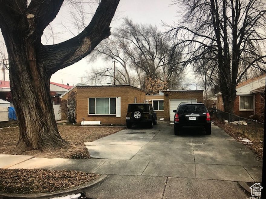 Two single houses on one land. Buyer can live at back house/ vacant ( 2 bedrooms ) and have front house monthly rent income $1800. Tenants pay utility. Great cash flow !! Each house has 2 bedroom, 1 bathroom, 1 kitchen, 1 laundry. 2 gas and 2 electric meter. Both units have Ogden city business license. 1 garage, 1 patio, big back fences yard. Neighborhood have many parks, water part, trails, and close to downtown. It's a very nice neighborhood for owner to live in or a wonderful rent. No showing until under contract. Please do not disturb tenants. Welcome to ask agent/ seller any question.  House sale as-is.