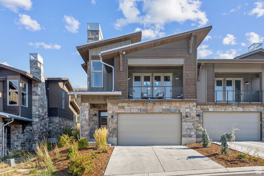Experience the perfect blend of luxury and mountain living in this stunning 3BR/4BA residence with an additional spacious loft.  Offering breathtaking views to Deer Valley East Village and the shimmering waters of the Jordanelle, this stunning home is designed with modern mountain elegance. Boasting an open-concept layout, high-end finishes, and expansive windows that flood the space with natural light. The gourmet kitchen features premium appliances, sleek cabinetry, and a large island, perfect for entertaining. The primary suite is conveniently located on the main floor, offering privacy and comfort with a spa-like ensuite bath.  Downstairs, you'll find two additional bedrooms and a full bath. The versatile loft upstairs, complete with its' own full bath,  provides a space for relaxing area/ office or media/workout room.  Enjoy year-round adventure with world-class skiing, hiking, and outdoor recreation just minutes away. A short drive brings you to the heart of Park City's Old Town while also offering quick and easy access to Salt Lake City. Whether you're seeking a full-time residence or a luxurious getaway, this home offers the perfect balance of comfort, luxury and convenience.