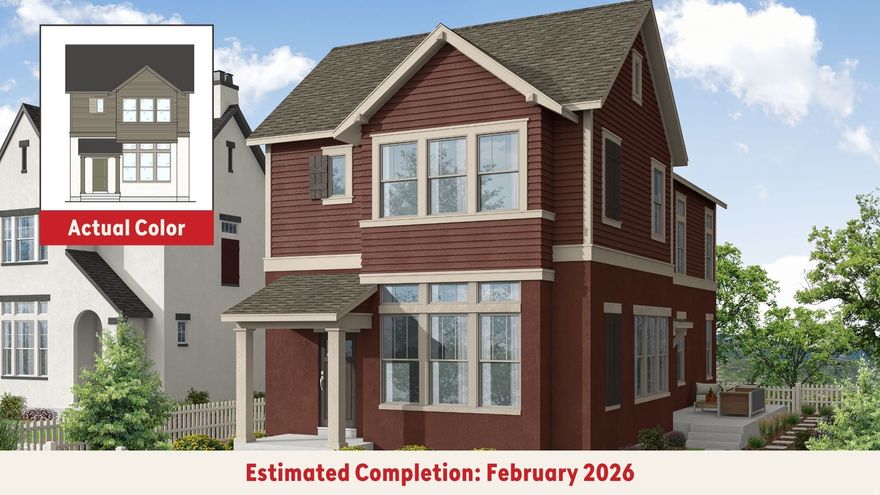**Get 3% back for closing costs or a rate buydown when you work with our preferred lender!!** This Everly model in Daybreak is nestled in an ideal location just down the street from The Watercourse, and a short distance from the Covehouse and other amenities! This home boasts a beautiful Arts & Crafts elevation, creating undeniable curb appeal. Inside, just past the separate entryway is the open floor plan featuring a spacious family room with soaring 11' ceilings, filled with natural light, while 10' ceilings upstairs and a vaulted ceiling in the primary suite further enhances the airy ambiance. The chef-inspired kitchen is designed with cabinets stacked to the ceiling in a beautiful two tone finish complete with a built-in pantry and roll-out garbage cans for added convenience, quartz countertops, and a GE appliance package with a gas range. The primary suite offers a luxurious retreat with its vaulted ceiling and ensuite, including dual sinks, quartz counters, and an upgraded subway cultured marble shower complete with Euro Glass shower doors. Secondary bedrooms are well-sized, and the hall bath mirrors the home's refined aesthetic. Additional features include laminate and tile flooring, upgraded carpeting in all bedrooms, champagne brass hardware and designer light fixtures, with pendant and recessed lighting for added ambiance. With a 2-year builder warranty and a 10-year structural warranty, you'll enjoy lasting quality and peace of mind for years to come! Don't miss this opportunity-schedule a tour today! ***Photos are from a previously built home of the same floorplan, upgrades and selections may vary. Model Home Sales office located at: 6656 W Key Largo Way