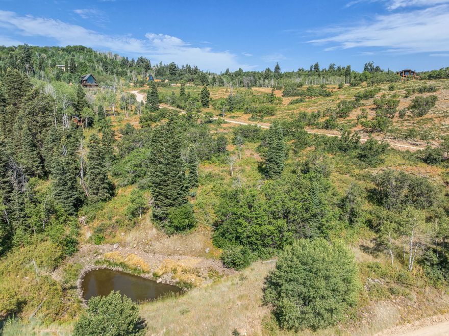 Rare opportunity to purchase 2+ acre lot with pond and seasonal stream. Offers beautiful views of the High Uintas and Coalville valley. Slightly sloping lot to allow for walkout basement. The lot has had a perk test. Located just outside of Park City in Forest Meadows /Tollgate Canyon area. Easy-build in a desirable location.