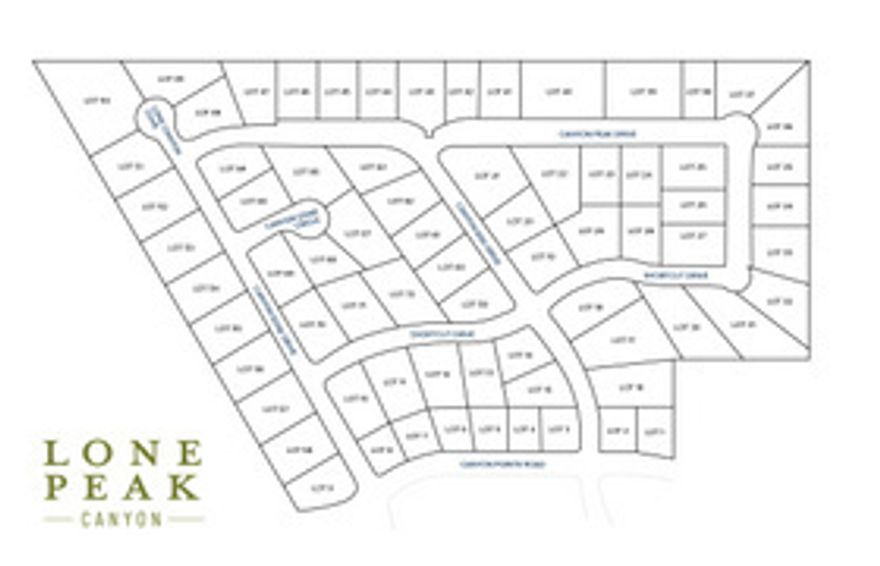 Welcome to Lone Peak Canyon-an exclusive subdivision nestled just east of Suncrest in Draper. Every buildable lot is defined by sweeping mountain and valley views, with unmatched visibility stretching toward majestic Mount Timpanogos and Lone Peak. Picture mornings with glowing sunrises and evenings wrapped in unforgettable sunsets-all while living only minutes from I-15 and a short drive to Silicon Slopes. Whether you're an outdoor enthusiast or simply drawn to the beauty of Utah's highland landscape, this community offers the perfect backdrop for your lifestyle. This isn't just a building lot-it's the chance to design and build your custom luxury dream home in a setting that inspires. Bring your own builder, or take advantage of one of ours. With high-speed cable stubbed and utilities ready, your vision is ready to take shape. Out of the original 72 lots, 18 remain-making now the time to secure your place in one of Draper's most desirable neighborhoods. Don't miss your opportunity-schedule your preview today. Buyer to verify all listing information, including square footage and acreage, to their satisfaction