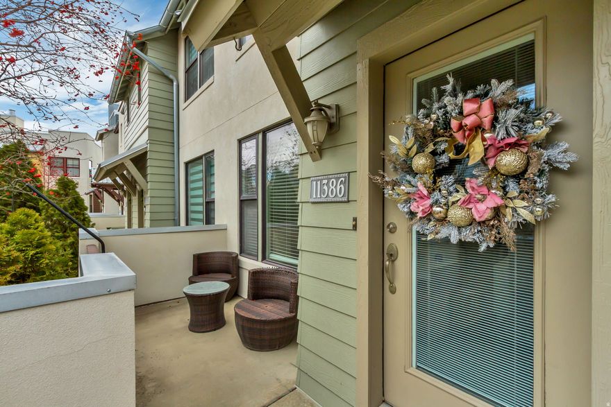 Great Daybreak location, walking distance to SoDa Row! Clean, well taken care of townhome with a deck of the kitchen, and 1/2 bath on the kitchen family room floor.  Top level includes 2 bedrooms, each with there own bathrooms, and laundry in the hallway.  Primary bedroom includes a corner walk-in-closet.