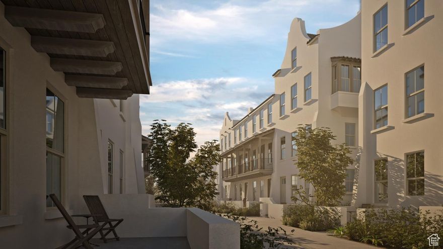 Welcome to Azure by Goodboro Homes in the popular Desert Color Resort! Enjoy an elevated experience in a luxury townhome community planned and designed by the Bradford R. Houston Design Studio. Azure reflects beautiful mediterranean architecture with time tested design, thoughtful details and attention to geography and community. This unit has premium finishes throughout including a designer kitchen and a fourth floor master suite that leads to a balcony for indoor/outdoor enjoyment as well as a two-car garage for convenient parking and storage.