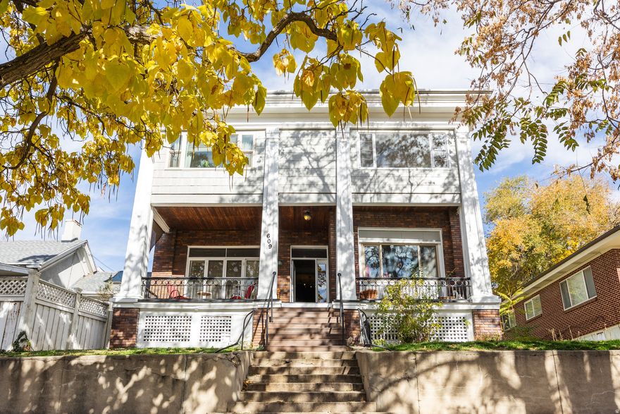 Tucked in the heart of Salt Lake City's Historic Avenues neighborhood, 609 East 6th Ave is a beautifully maintained fourplex that blends historic character with modern livability. Built in 1915, this 3,466-square-foot property has been thoughtfully updated to preserve its timeless appeal while offering contemporary comfort and convenience. Each of the four 1-bedroom, 1-bath units feels bright and inviting, with three featuring additional bonus rooms ideal for a home office, studio, guest space, or reading nook. Original architectural details reflect the home's early 20th-century craftsmanship, complemented by tasteful updates that enhance functionality and style. Just minutes from downtown Salt Lake City, neighborhood cafs, shops, and parks, the property offers residents the walkable lifestyle the Avenues are known for, combining historic charm, community atmosphere, and urban convenience.
