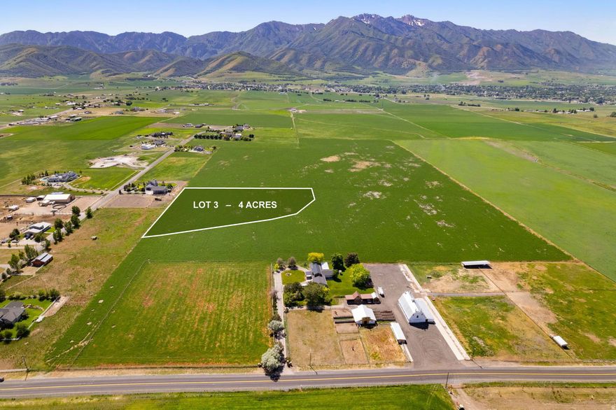 Welcome to Legacy Ranch Estates - an exclusive new equestrian subdivision nestled in the hear of Mt. Sterling.  Enjoy unobstructed views of the majestic Wellsville Mountains.  This 4 acre spacious flat lot provides the perfect setting to build your dream ranch. Well permit included.  Buyer to verify all information.