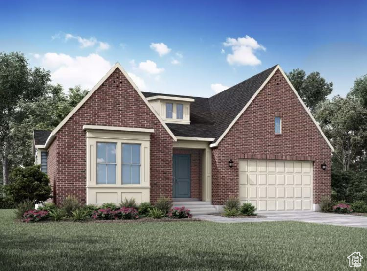 Brand new beautiful Raleigh Traditional home with a timeless design and modern upgrades throughout. This thoughtfully designed home features Bluff maple cabinets with LED lighting, pendant lighting above the kitchen island, elegant quartz countertops, a stylish tile backsplash, and Caf stainless steel gas appliances with double ovens, creating a chef's dream kitchen. The spacious interior showcases laminate hardwood, tile, and carpet flooring, a warm gas log fireplace in the great room, and elegant shiplap accents in the entry and hallway. The finished basement space adds versatility, while the expanded covered deck offers an ideal setting for entertaining. The owner's suite is a true retreat with a Tori tub, tile surrounds in the bathroom, USB outlet, ceiling fan, and black matte hardware. Additional features include a 9-foot basement foundation, 3-car garage with exit door, Christmas light and flood light packages, gas line to dryer, water softener, Roosevelt base & casing, textured walls, and 2-tone paint for a refined finish. This home combines traditional style with elevated comforts-perfect for modern living.