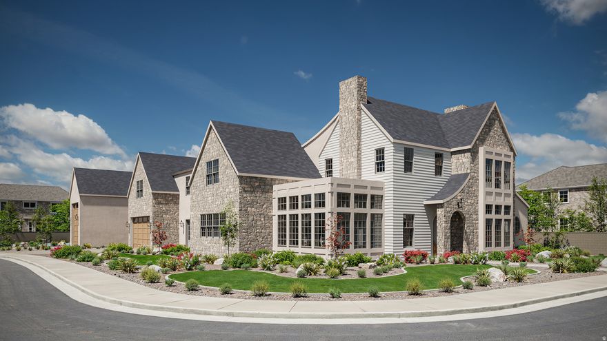 Gorgeous custom home currently under construction, scheduled for completion by March 2026. Professionally designed by The Ivory Interiors, formerly Bowen Design Studio, and built by Blvd Building Co, this home showcases exceptional curb appeal and a thoughtfully crafted floor plan. Designed specifically for this half-acre corner lot, the home captures views while maintaining excellent backyard privacy as it wraps around the pool and spa. A covered porte cochre adds architectural character. Custom wood-clad windows, a wraparound pantry filled with natural light, and a striking formal dining room with views toward Pine Valley Mountain reflect the attention to detail throughout. The backyard features a large heated pool, spa with sun shelf, pickleball and basketball court with night lighting, beautiful landscaping, and a spacious covered patio ideal for entertaining. An oversized two-car garage plus a 45-foot-deep RV garage provide ample space for vehicles, toys, and storage. Interior highlights include custom cabinetry, oversized refrigerator and freezer, high-end appliances, a generous mud bench area, and a well-designed laundry room. Upstairs offers a spacious loft with an attached playroom and a deck overlooking the pool and backyard. Located in the Dixie Power district in a desirable neighborhood close to schools and parks. *All information deemed reliable but not guaranteed, buyer to verify all.