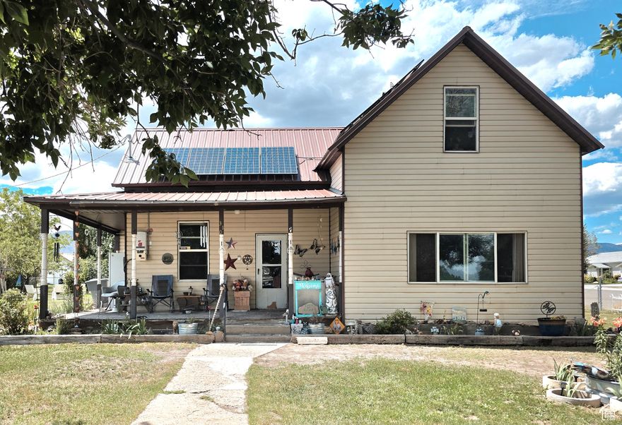 **Charming Farmhouse Fixer-Upper in the Heart of Orangeville!**   Are you dreaming of a project with serious potential? This 4-bedroom, 1-bath farmhouse is packed with character and just waiting for the right vision to bring it back to life! Nestled in the heart of Orangeville, this gem features a **gorgeous wrap-around porch**, **fenced-in yard**, and **mature fruit trees** that offer both shade and sweetness.  With great bones, a metal roof, and solar panels already in place, the big-ticket items are covered-now it's your turn to add the charm and updates it deserves. Whether you're a DIY enthusiast or looking to create your dream country retreat, this home has the space, structure, and location to make it happen.   Imagine the possibilities. There's no place like home- and this one is ready to be yours. Call today for a private showing!    Square footage figures are provided as a courtesy estimate only and were obtained from county records .  Buyer is advised to obtain an independent measurement.