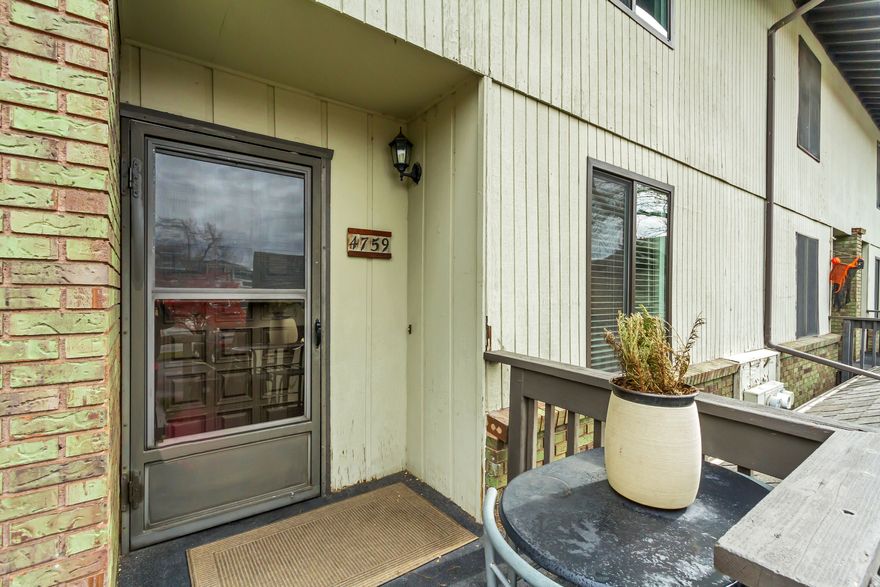 Welcome to Hidden Lake! Discover a serene oasis where lakes, Big Cottonwood Creek, and abundant wildlife create a peaceful retreat-yet you're just minutes from city conveniences. Enjoy easy access to shopping, dining, and transportation, including bus routes, Murray TRAX station, and Front Runner. This spacious two-story townhome offers 1,210 sq. ft. of comfortable living. Upstairs, you'll find two bedrooms, including a primary suite with its own balcony overlooking the lake, plus a full bath and a three-quarter bath. The main level features a bright kitchen, laundry area, a cozy living room with a fireplace, and a second balcony with stunning lake views. A convenient half bath completes the main floor. Experience the perfect blend of nature and city living at Hidden Lake-schedule your showing today!   Square footage figures are provided as a courtesy estimate only and were obtained from tax data .  Buyer is advised to obtain an independent measurement.