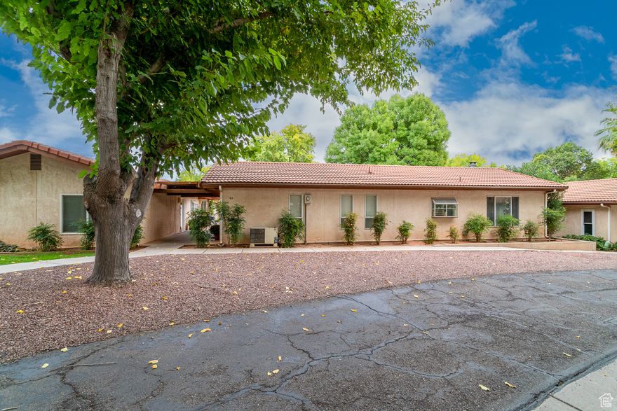 Detached, no shared walls. Lightly lived-in 2 bed, 2 bath home with a covered patio-perfect for relaxing or entertaining. Always used as a second home. Conveniently located near schools, shopping, parks, and scenic trails. Most of the furniture is negotiable. HOA Amenities Include: Clubhouse, tree-lined streets, tennis courts, pickleball court, hot tub, outdoor pool, common area maintenance, exterior building insurance and maintenance, garbage, sewer, and water.